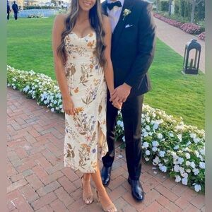 Reformation Kourtney Frolic Midi Dress